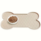 Bone-Shaped Silicone Pet Feeding Mat — product feature detail