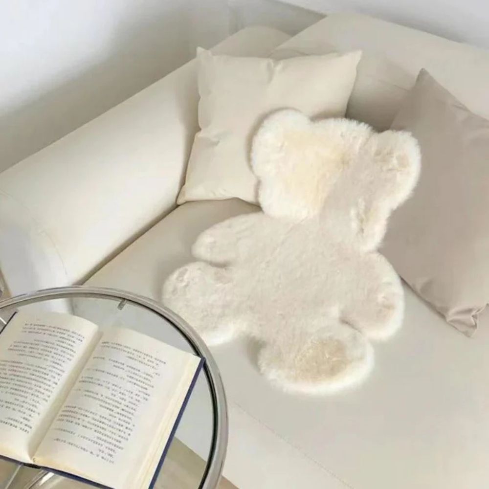 Fluffy Charm Teddy Bear Rug — additional view