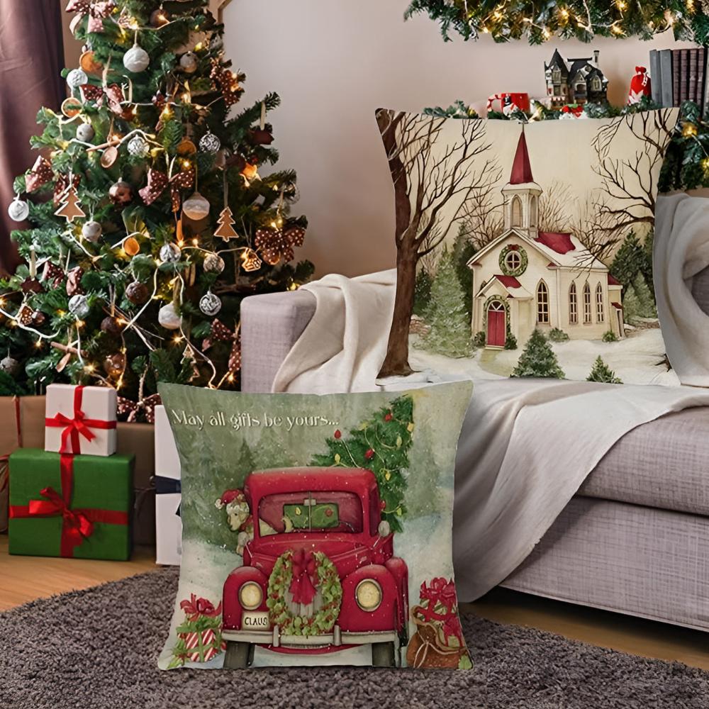 Christmas Cardinal Cushion Cover — product detail view