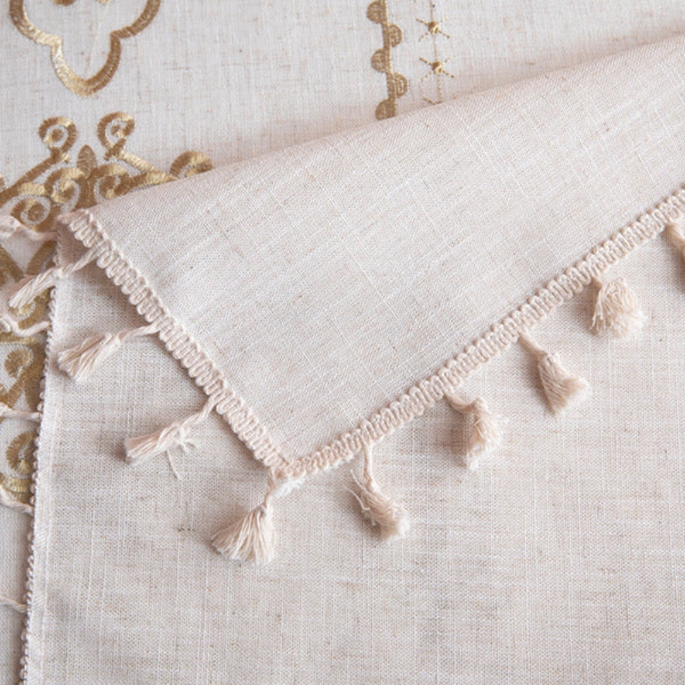 Sorella Luxe Embroidered Tablecloth — product feature detail
