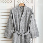 Featherlight Jacquard Cotton Bath Robe — product in use