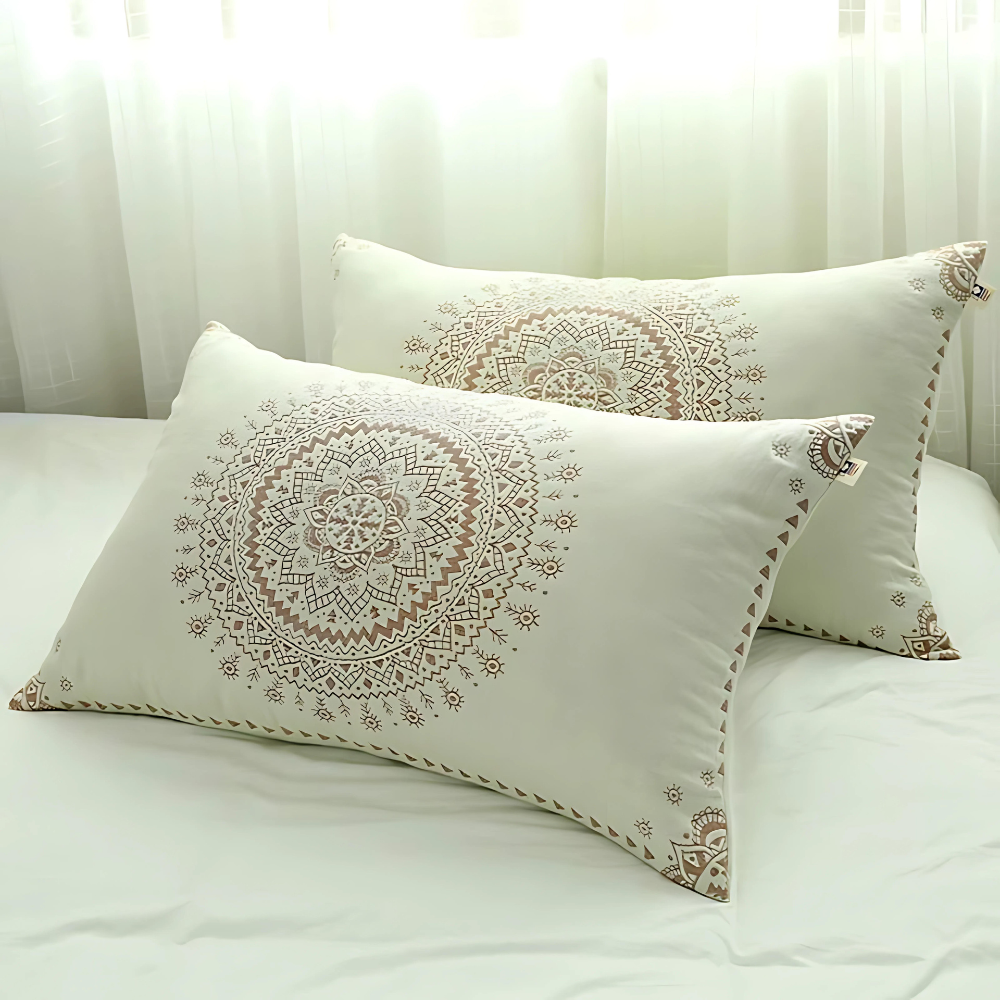 Mandala Soft Cotton Gauze Pillowcases (2pcs) — alternate angle view