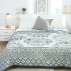 Lunara Floral Cotton Comfort Blanket — product detail view