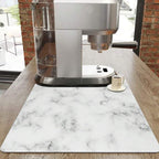 Marble Print Dish Drying Mat — product in use