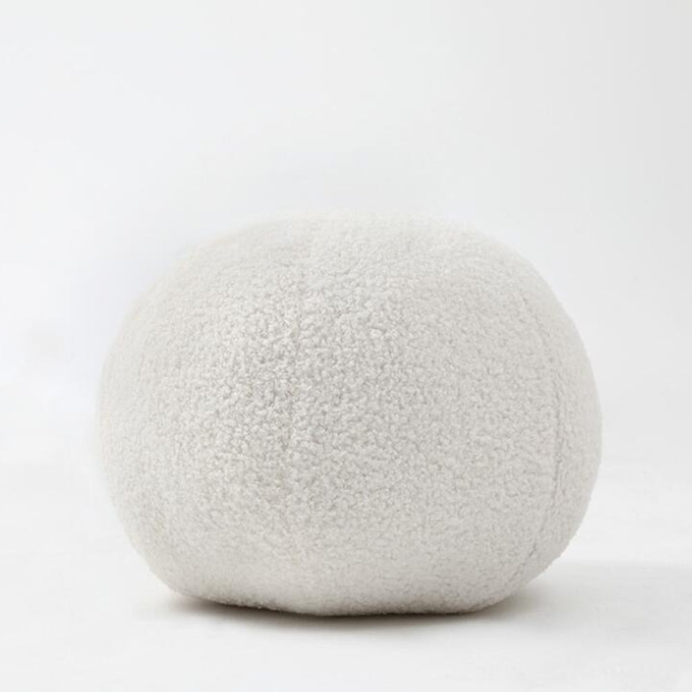 Plush Ball Shaped Boucle Cushion — additional view