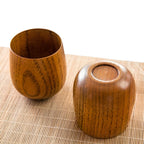 Handcrafted Wooden Tea Cup — product in use