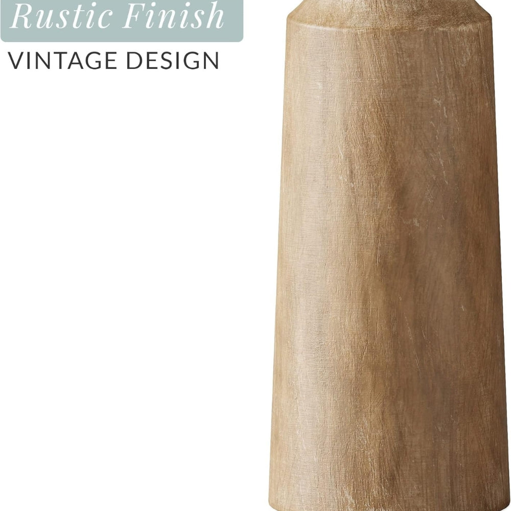 Carved Wooden Candle Holders — product in use