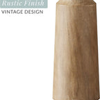 Carved Wooden Candle Holders — product in use