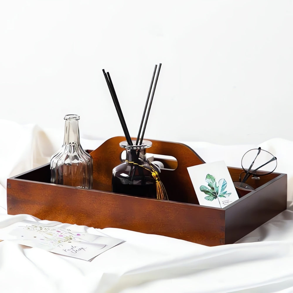 Timeless Vintage Wooden Organiser Tray — lifestyle shot