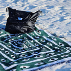 Snake Labyrinth Throw Blanket — alternate angle view