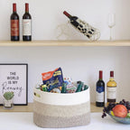 Woven Cotton Rope Storage Basket — product close-up