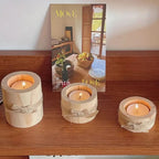 Bamboo Essence Candle Holders | 3 sets — lifestyle shot
