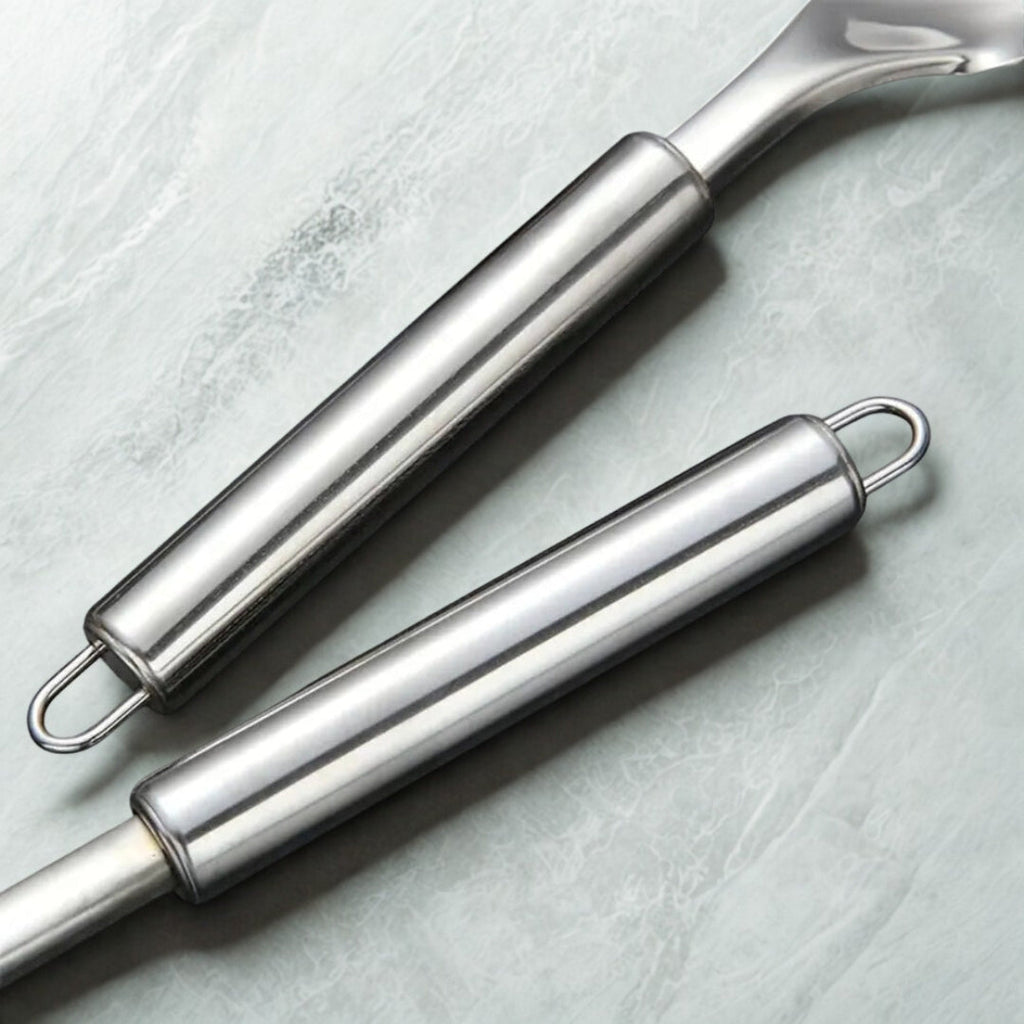 Premium Stainless Steel Cooking Utensils | 5pcs Set — alternate angle view