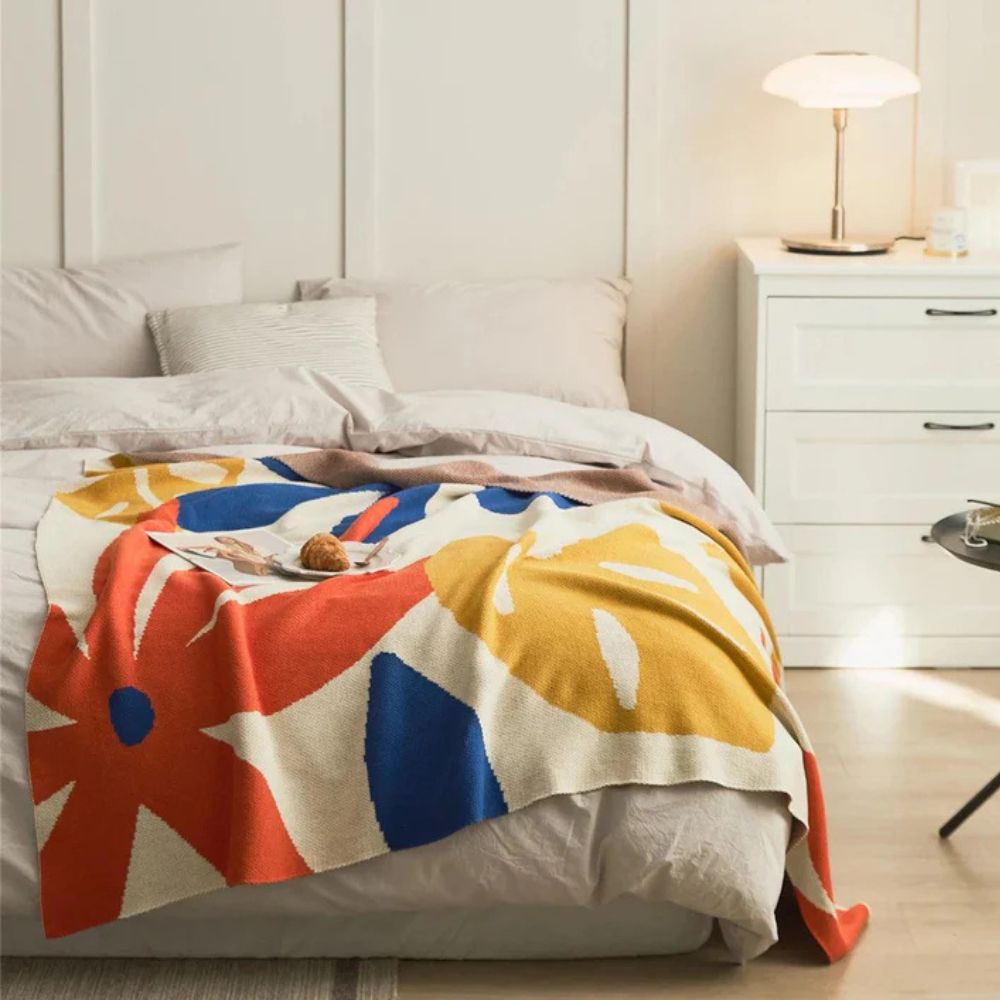 Tropical Breeze Knit Blanket — main product photo