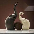 Modern Grace Elephant Sculptures — lifestyle shot