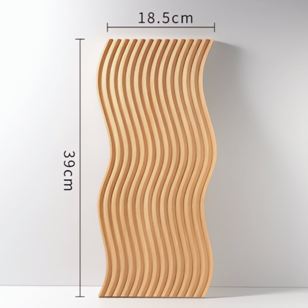 Nordic Ripple Wooden Tray — alternate angle view