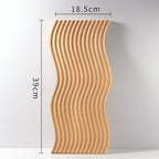 Nordic Ripple Wooden Tray — alternate angle view