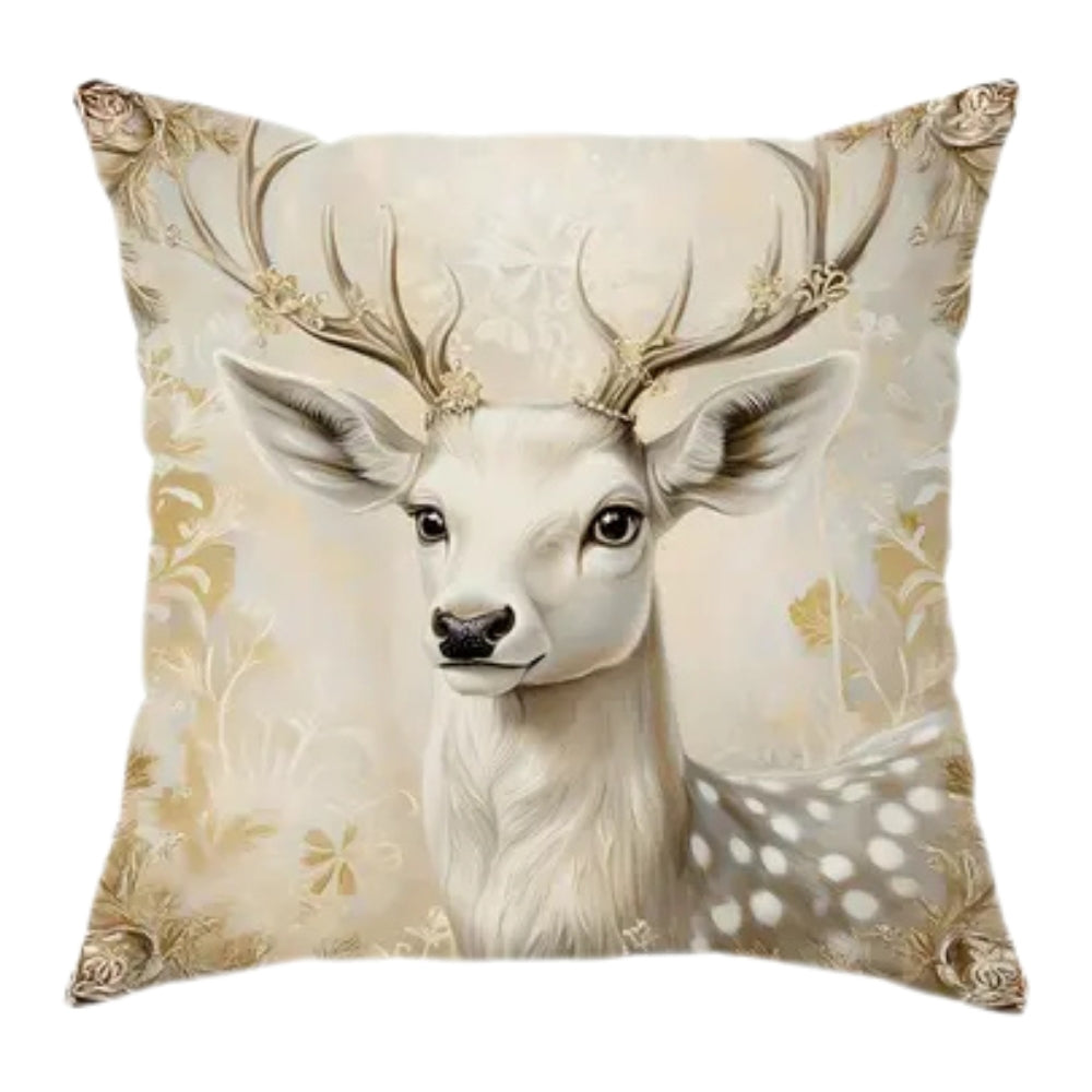 Golden Velvet Christmas Cushion Covers — alternate angle view