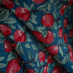 Cherry Bloom Botanical Tassel Curtain — alternate angle view