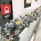 Holiday Frosted Christmas Garland — product in use