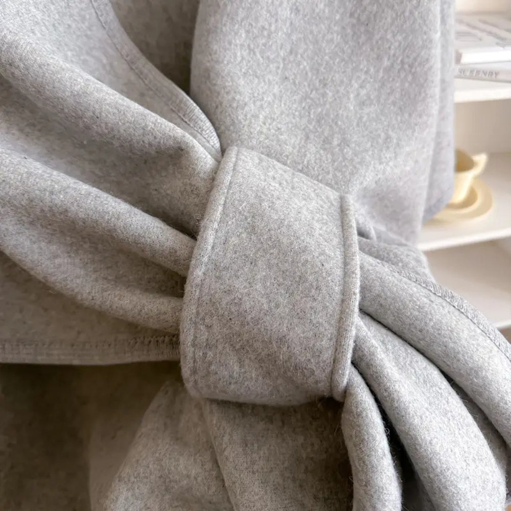 Luxurious Poncho Windproof Shawl Coat — product close-up