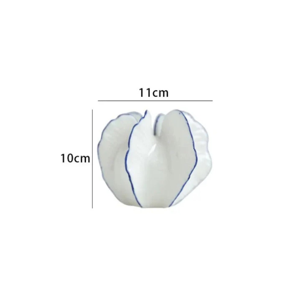 Star Fruit Inspired Ceramic Vase — size and scale reference
