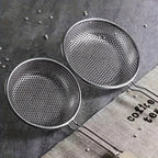 Skimmer Stainless Steel Colander Strainer — product close-up