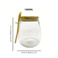 Nature's Pantry Glass Jar — size and scale reference