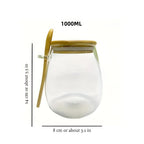 Nature's Pantry Glass Jar — size and scale reference