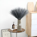 Stylish Faux Pampas Grass Stems | 3 Pcs — material texture close-up