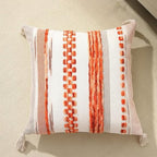 Double-Sided Boho Stripe Cushion Covers — product in use
