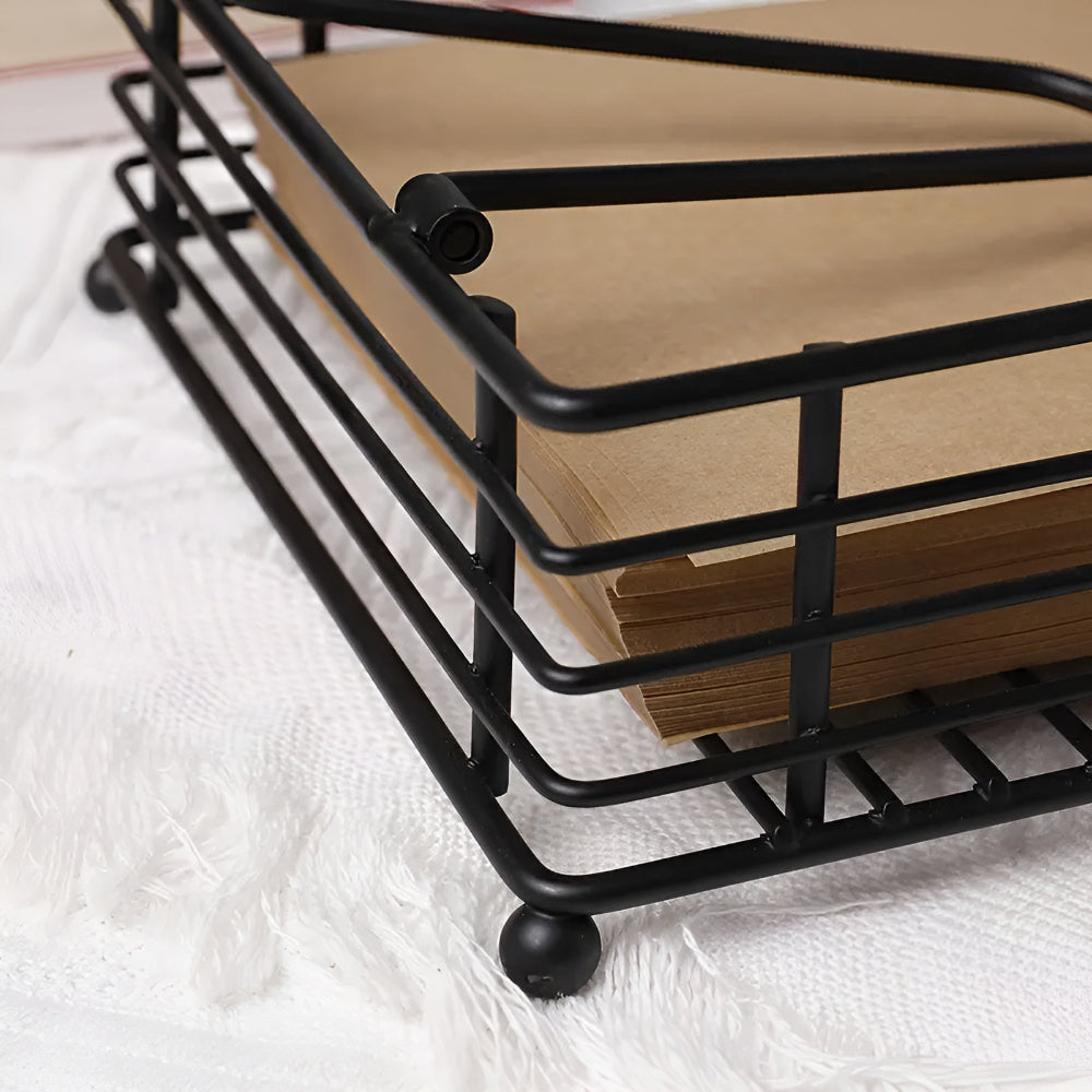 Sleek Iron Napkin Holder — lifestyle shot