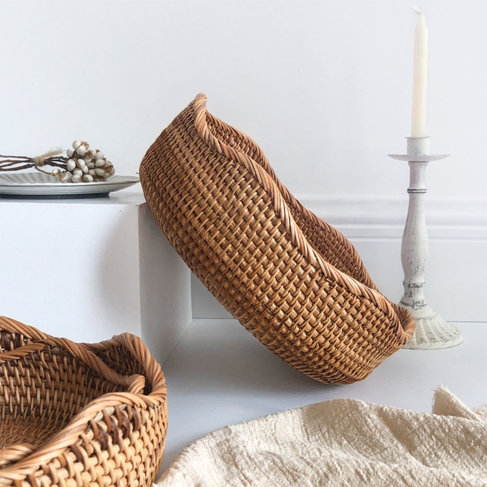 Stylish Handwoven Rattan Basket — additional view