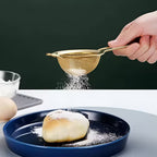 Golden Iron Fine Mesh Strainer — product feature detail