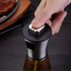 Stainless Crystal Oil Spray Bottle — product in use