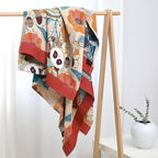 Floral Panda Bath Towel — product detail view
