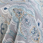 Paisley Aqua Teal Coverlet Set — lifestyle shot