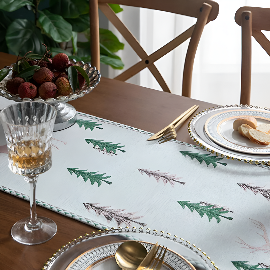 Festive Pine Tree Tassel Runner — additional view