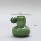 Celestial Nordic Glass Candle Holder — alternate angle view