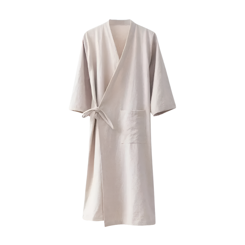 Minimalist Unisex Kimono Bath Robe — alternate angle view
