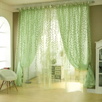 Willow Leaf Strip Window Curtains — lifestyle shot
