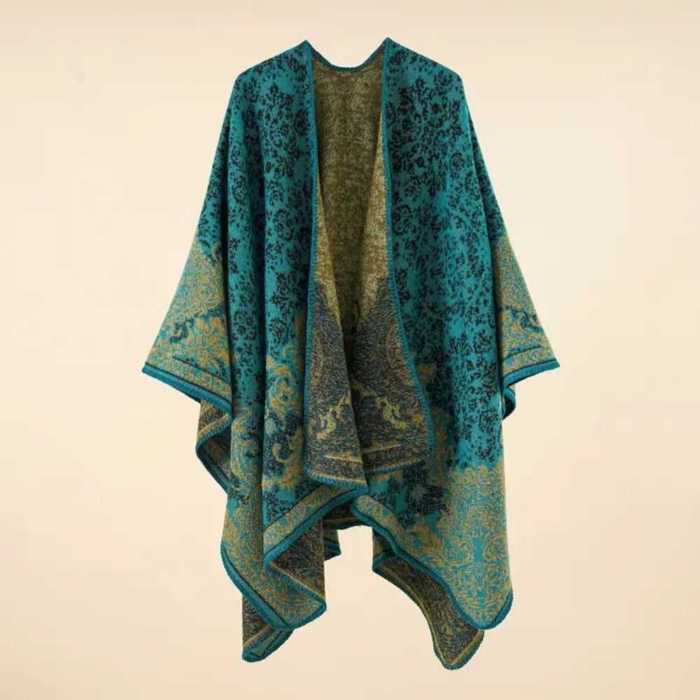 Baroque Pattern Warm Blanket Shawl — main product photo