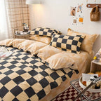Chateau Checkered Bedding Set | 3pcs Set — product in use