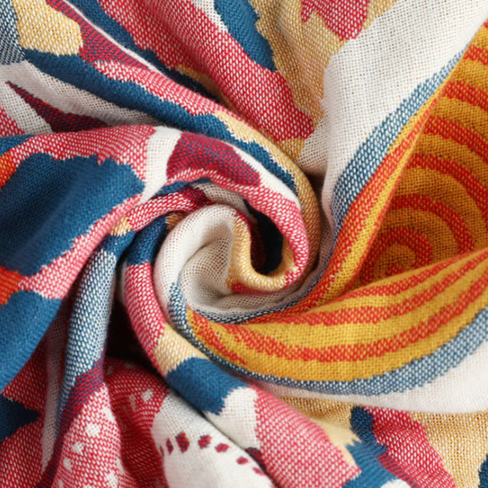 Nordic Sun Print Button Cotton Pillowcases (2pcs) — additional view