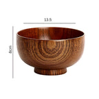 Rustic Jujube Wooden Bowl — size and scale reference