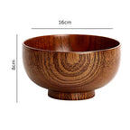 Rustic Jujube Wooden Bowl — alternate angle view