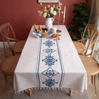Sorella Luxe Embroidered Tablecloth — product detail view