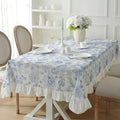 Delfina Blue Floral Lace Tablecloth — main product photo