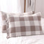 Sandy Brown Checked Pillowcase