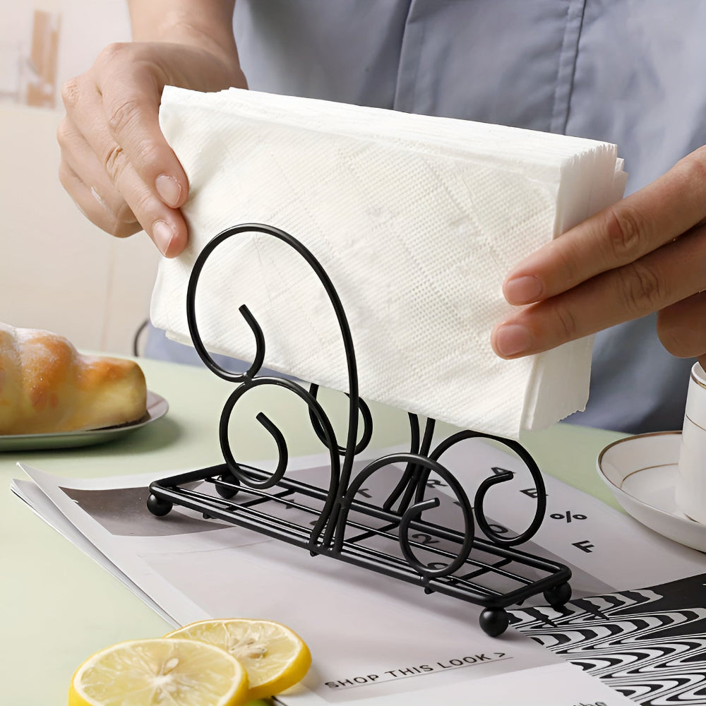 Stylish Swirl Napkin Holder — product close-up
